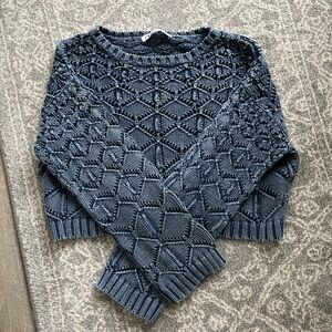 Open knit sweater